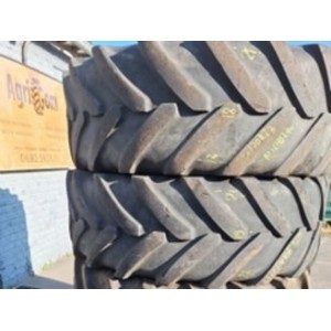 LOT DE 2 PNEUS 420/70R28  MICHELIN OMNIBIB﻿﻿ OCCASION﻿ 65% USURE