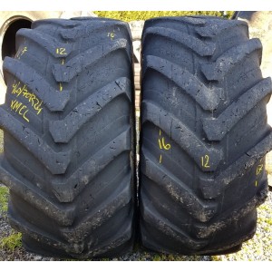 LOT DE 4 PNEUS 460/70R24 MICHELIN XMCL OCCASION 60% US