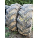 LOT DE 2 PNEUS 335/80R20 (12.5r20) MICHELIN XM27 OCCASION 80% US﻿