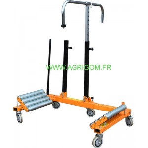 CHARIOT RENFORCE MANI ROUE AGRICOLE 2X4 ROULEAUX 5 ROUES 