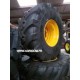 LOT DE 4 ROUES COMPLETES 445/70R19.5 MICHELIN XF PELLE JCB